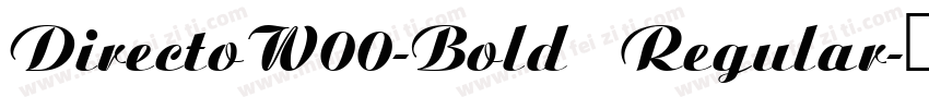 DirectoW00-Bold Regular字体转换